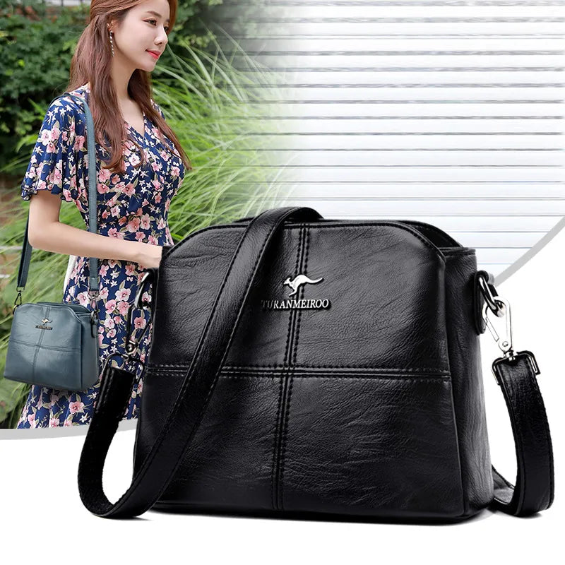 BOLSO DE HOMBRO EN CUERO