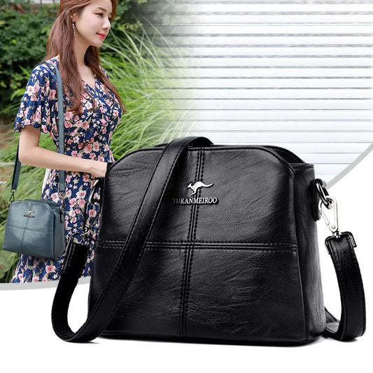 BOLSO DE HOMBRO EN CUERO