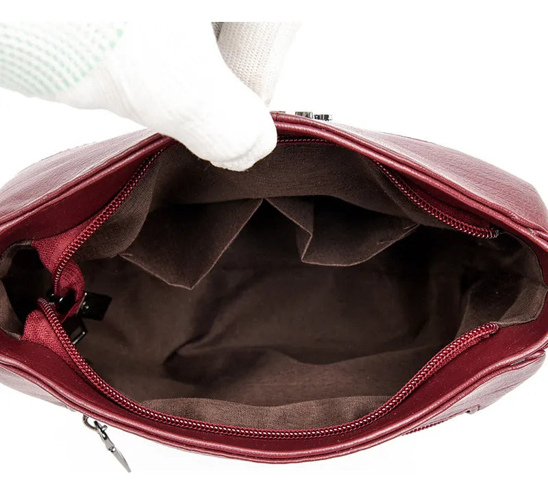 BOLSO DE HOMBRO EN CUERO