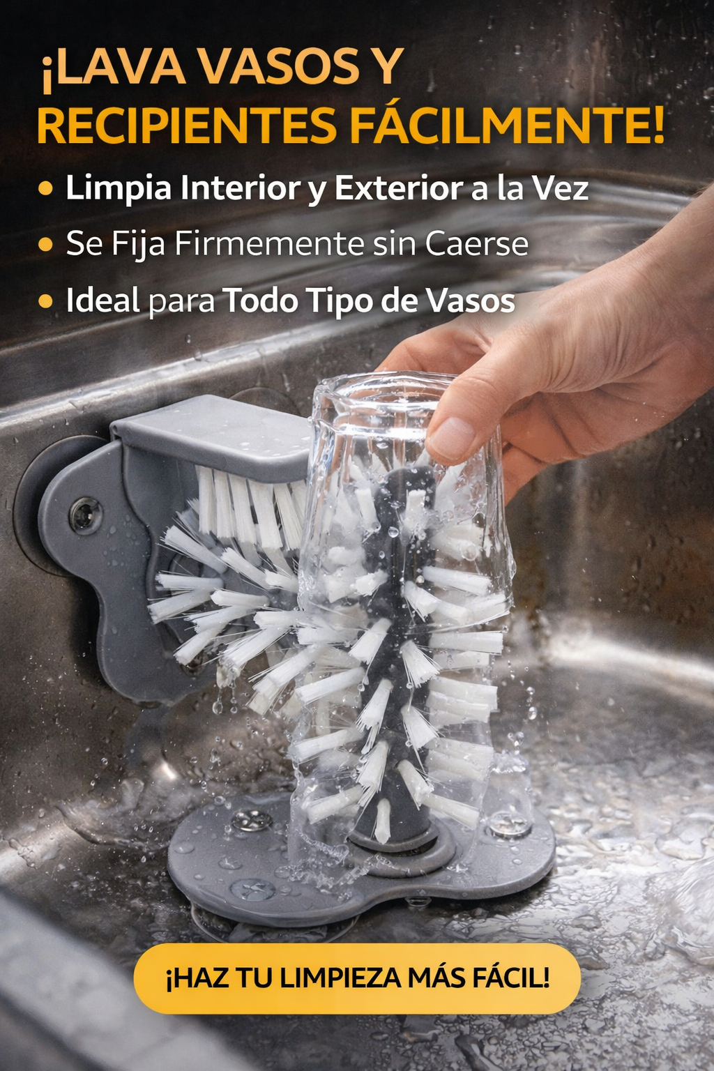 CEPILLO LIMPIADOR DE VASOS GIRATORIO