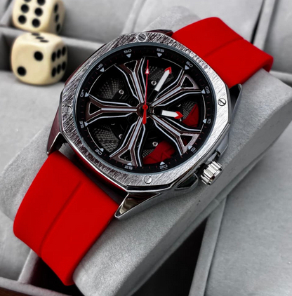 RELOJ DISEÑO RIN DEPORTIVO