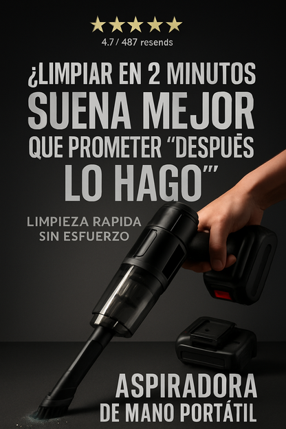 ASPIRADORA DE MANO PORTATIL