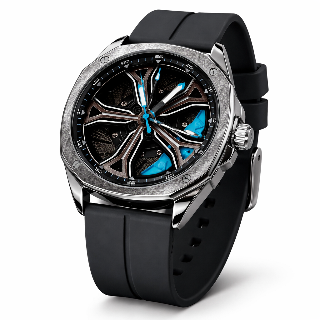 RELOJ DISEÑO RIN DEPORTIVO