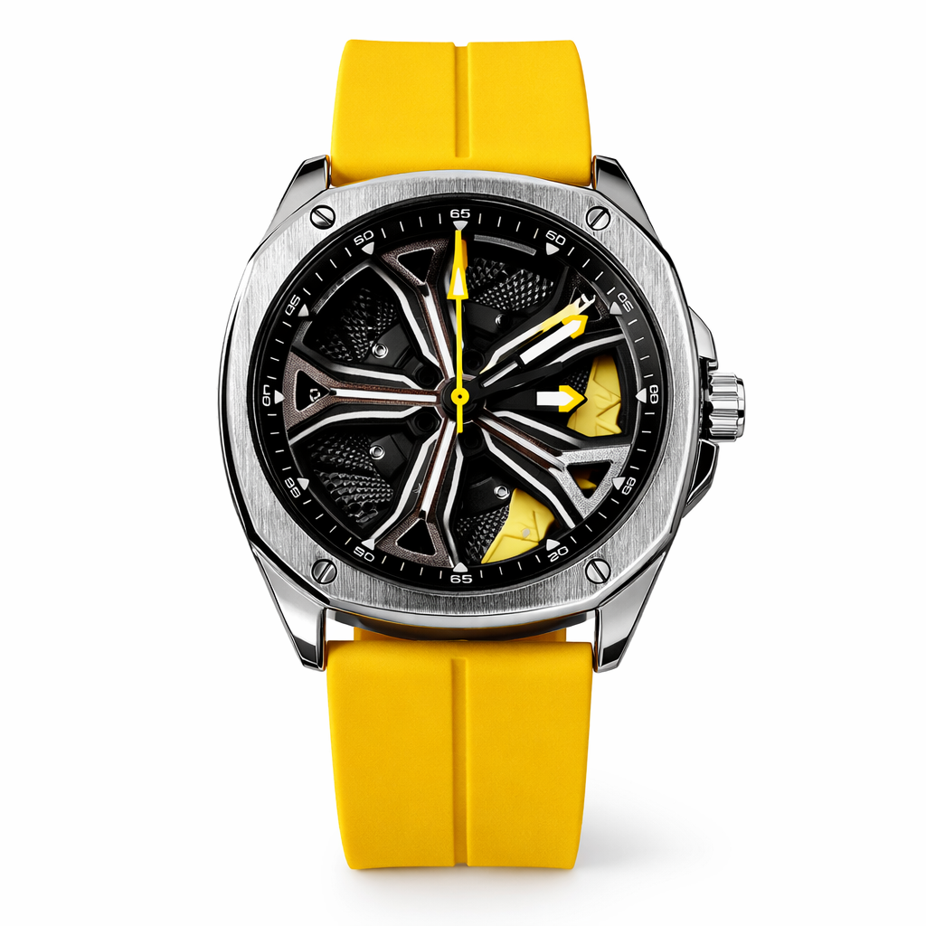 RELOJ DISEÑO RIN DEPORTIVO